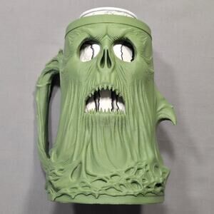 Soda Beer Drink Can Holder Koozie Green Wailing Spirit Monster Tankard Stein Mug